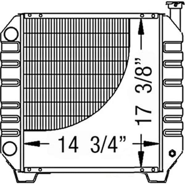 Aftermarket Radiator Fits Ford New Holland Fits Case IH TC35 TC35D TC40 TC40 D35 864027 86402724 - main